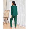imageEkouaer Womens Pajamas Set Long Sleeve Christmas PJ Sets Soft Lounge Set for Women Sleepwear Joggers with PocketsDark Green Plaid