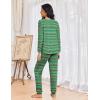 imageEkouaer Womens Pajamas Set Long Sleeve Christmas PJ Sets Soft Lounge Set for Women Sleepwear Joggers with PocketsGreen Christmas