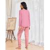 imageEkouaer Womens Pajamas Set Long Sleeve Christmas PJ Sets Soft Lounge Set for Women Sleepwear Joggers with PocketsLight Pink Plaid