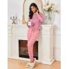 imageEkouaer Womens Pajamas Set Long Sleeve Christmas PJ Sets Soft Lounge Set for Women Sleepwear Joggers with PocketsLight Pink Plaid