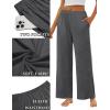 imageEkouaer 2 Pack Women Pajama Pants Soft Casual Pajama Bottoms Comfy Wide Leg Sleep Pants Pj Bottoms with PocketsBlackdark Grey