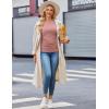 imageEkouaer 3 Packs Maternity Shirts Crew Neck Long Sleeve Pregnancy Tee Tops Tunic Blouse Casual Mama Clothes3pcs Black  Dirty Pink  Army Green