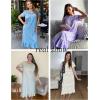 imageEkouaer Cotton Nightgowns for Women Soft Long Button Night Gowns Comfy House Dress with Pockets Short Sleeve Sleepwear S3XLPink