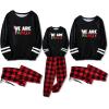 imageEkouaer Family Christmas Pajamas Matching Sets Long Sleeve Couple Pjs Holiday Sleepwear Soft Loungewear with PocketsBlack Red Plaid
