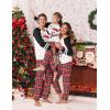 imageEkouaer Family Christmas Pajamas Matching Sets Long Sleeve Couple Pjs Holiday Sleepwear Soft Loungewear with PocketsBlack Redsnowman