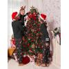 imageEkouaer Family Christmas Pajamas Matching Sets Long Sleeve Couple Pjs Holiday Sleepwear Soft Loungewear with PocketsBlacksanta