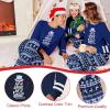 imageEkouaer Family Christmas Pajamas Matching Sets Long Sleeve Couple Pjs Holiday Sleepwear Soft Loungewear with PocketsBluechristmas