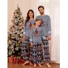 imageEkouaer Family Christmas Pajamas Matching Sets Long Sleeve Couple Pjs Holiday Sleepwear Soft Loungewear with PocketsGraychristmas Tree