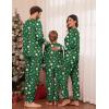 imageEkouaer Family Christmas Pajamas Matching Sets Long Sleeve Couple Pjs Holiday Sleepwear Soft Loungewear with PocketsGreenchristmas
