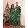 imageEkouaer Family Christmas Pajamas Matching Sets Long Sleeve Couple Pjs Holiday Sleepwear Soft Loungewear with PocketsGreenchristmas