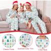 imageEkouaer Family Christmas Pajamas Matching Sets Long Sleeve Couple Pjs Holiday Sleepwear Soft Loungewear with PocketsGreenpine Tree