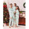 imageEkouaer Family Christmas Pajamas Matching Sets Long Sleeve Couple Pjs Holiday Sleepwear Soft Loungewear with PocketsGreenpine Tree