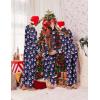 imageEkouaer Family Christmas Pajamas Matching Sets Long Sleeve Couple Pjs Holiday Sleepwear Soft Loungewear with PocketsNavysnowman