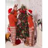 imageEkouaer Family Christmas Pajamas Matching Sets Long Sleeve Couple Pjs Holiday Sleepwear Soft Loungewear with PocketsRed Whiteelk