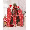 imageEkouaer Family Christmas Pajamas Matching Sets Long Sleeve Couple Pjs Holiday Sleepwear Soft Loungewear with PocketsRedelk