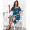 imageEkouaer House Dresses for Women with Pockets Button Down Nightgowns Plus Size Moo Moos Mumu Dresses Floral Print S3XLBlue Green Flower