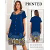 imageEkouaer House Dresses for Women with Pockets Button Down Nightgowns Plus Size Moo Moos Mumu Dresses Floral Print S3XLMandola