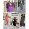 imageEkouaer Long Nightgowns for Women Button Night Gowns Short Sleeve Sleepwear Full Length Sleep Shirts With Pockets S3XLFlower Navy Blue