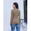 imageEkouaer Long Sleeve Shirts for Women 3 Pack Mock Neck Thermal Tops Basic Undershirt Casual Basic TeeBlackWhiteTea Grey