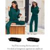 imageEkouaer Lounge Sets for Women Long Sleeve Pajamas Fall Loungewear Soft Comfy Pjs Two Piece Travel Outfits SetGreen
