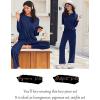 imageEkouaer Lounge Sets for Women Long Sleeve Pajamas Fall Loungewear Soft Comfy Pjs Two Piece Travel Outfits SetNavy Blue