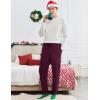 imageEkouaer Mens Pajama Pants Lightweight Loungewear Comfy Jogger Sleep Pant Long Pj Bottoms with Drawstring ampamp Pockets2 Packblackred