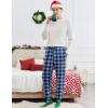 imageEkouaer Mens Pajama Pants Lightweight Loungewear Comfy Jogger Sleep Pant Long Pj Bottoms with Drawstring ampamp Pockets2 Packnavyred Plaid