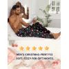 imageEkouaer Mens Pajama Pants Lightweight Loungewear Comfy Jogger Sleep Pant Long Pj Bottoms with Drawstring ampamp PocketsBlack Christmas