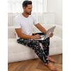 imageEkouaer Mens Pajama Pants Lightweight Loungewear Comfy Jogger Sleep Pant Long Pj Bottoms with Drawstring ampamp PocketsBlack Christmas