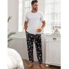 imageEkouaer Mens Pajama Pants Lightweight Loungewear Comfy Jogger Sleep Pant Long Pj Bottoms with Drawstring ampamp PocketsBlack Christmas
