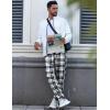 imageEkouaer Mens Pajama Pants Lightweight Loungewear Comfy Jogger Sleep Pant Long Pj Bottoms with Drawstring ampamp PocketsBlack Plaid