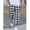 imageEkouaer Mens Pajama Pants Lightweight Loungewear Comfy Jogger Sleep Pant Long Pj Bottoms with Drawstring ampamp PocketsBlack Plaid