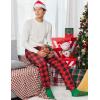 imageEkouaer Mens Pajama Pants Lightweight Loungewear Comfy Jogger Sleep Pant Long Pj Bottoms with Drawstring ampamp PocketsBlack Plaidred Plaid