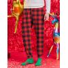 imageEkouaer Mens Pajama Pants Lightweight Loungewear Comfy Jogger Sleep Pant Long Pj Bottoms with Drawstring ampamp PocketsBlack Plaidred Plaid