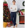 imageEkouaer Mens Pajama Pants Lightweight Loungewear Comfy Jogger Sleep Pant Long Pj Bottoms with Drawstring ampamp PocketsBlacknavy