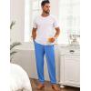 imageEkouaer Mens Pajama Pants Lightweight Loungewear Comfy Jogger Sleep Pant Long Pj Bottoms with Drawstring ampamp PocketsBlue