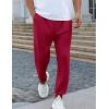 imageEkouaer Mens Pajama Pants Lightweight Loungewear Comfy Jogger Sleep Pant Long Pj Bottoms with Drawstring ampamp PocketsRed