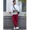 imageEkouaer Mens Pajama Pants Lightweight Loungewear Comfy Jogger Sleep Pant Long Pj Bottoms with Drawstring ampamp PocketsRed
