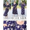 imageEkouaer Moo Moos for Women 34 Sleeve Long Nightgowns House Dresses with Pocket S3XLBlue Flower