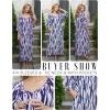imageEkouaer Moo Moos for Women 34 Sleeve Long Nightgowns House Dresses with Pocket S3XLBlue Stripes