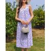 imageEkouaer Nightgowns for Women Cotton Long Night Gown Sleeveless Sleep Dress Victorian Nightdress Ladies Sleepwear SXXXLPurple Abstract Dots