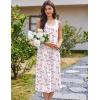 imageEkouaer Nightgowns for Women Cotton Long Night Gown Sleeveless Sleep Dress Victorian Nightdress Ladies Sleepwear SXXXLWhite Pink Line Florals