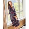 imageEkouaer Nightgowns for Women Long Sleeve Nightgown Long Sleepwear Button Down Sleep Shirt Soft Night Gown S4XLChristmas