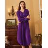 imageEkouaer Nightgowns for Women Long Sleeve Nightgown Long Sleepwear Button Down Sleep Shirt Soft Night Gown S4XLPurple