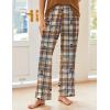 imageEkouaer Pajama Sets For Women 2 Piece Short Sleeve Pj Sets With Long Printed Pants Sleepwear Casual Loose Lounge SetsBrown Bear