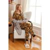 imageEkouaer Pajamas for Women Set 2 Piece Lounge Set Short Sleeve Pjs Joggers Long Pants Sleepwear with PocketsBlack Halloween