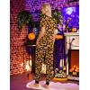 imageEkouaer Pajamas for Women Set 2 Piece Lounge Set Short Sleeve Pjs Joggers Long Pants Sleepwear with PocketsBlack Halloween