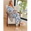 imageEkouaer Pajamas for Women Set 2 Piece Lounge Set Short Sleeve Pjs Joggers Long Pants Sleepwear with PocketsGery Cat
