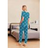 imageEkouaer Pajamas for Women Set 2 Piece Lounge Set Short Sleeve Pjs Joggers Long Pants Sleepwear with PocketsGreen Heart
