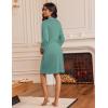 imageEkouaer Robes for Women Knee Length Bathrobe Lightweight Kimono Robe 34 Sleeve Loungewear Soft Sleepwear with Pockets SXXLCeladon Green